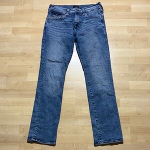 True Religion Men's Blue Straight Leg Jeans
